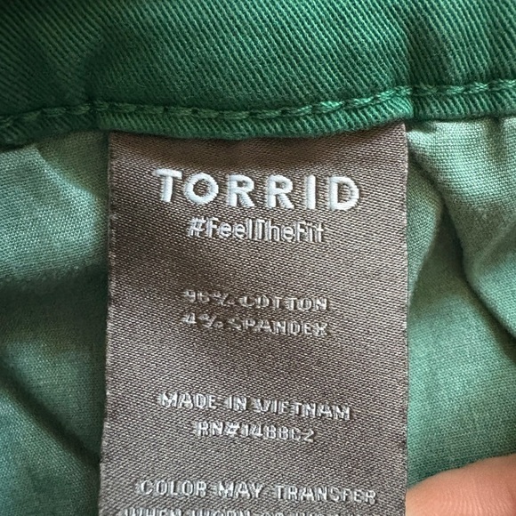 Torrid Teal High Waist Women's Shorts - Picture 8 of 10